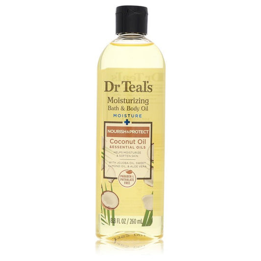 Dr Teal's Moisturizing Bath & Body Oil by Dr Teal's Nourishing Coconut Oil with Essensial Oils Jojoba Oil Sweet Almond Oil and Cocoa Butter 8.8 oz (Women)